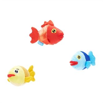 Peluche chien 3 poissons – photo 1