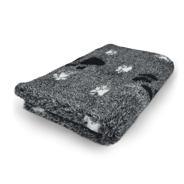Tapis vetbed – Gris foncé, noir et blanc