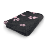 Vet bed – Noir, pattes roses