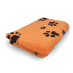 Vet bed – Orange, pattes noires