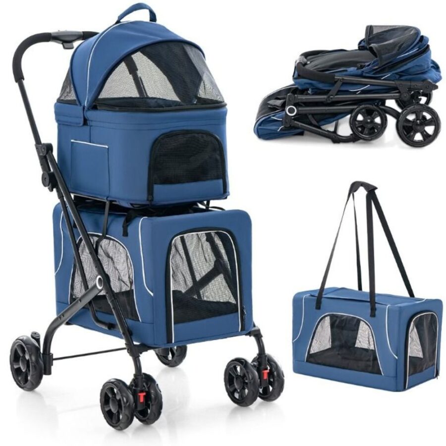 Poussette Pour 2 Chiens