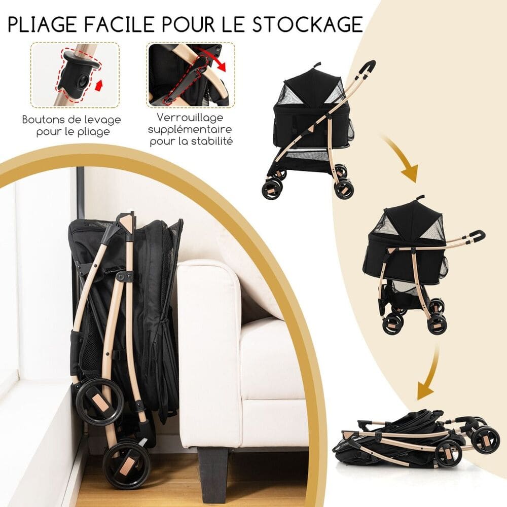 poussette pliage facile pour le stockage