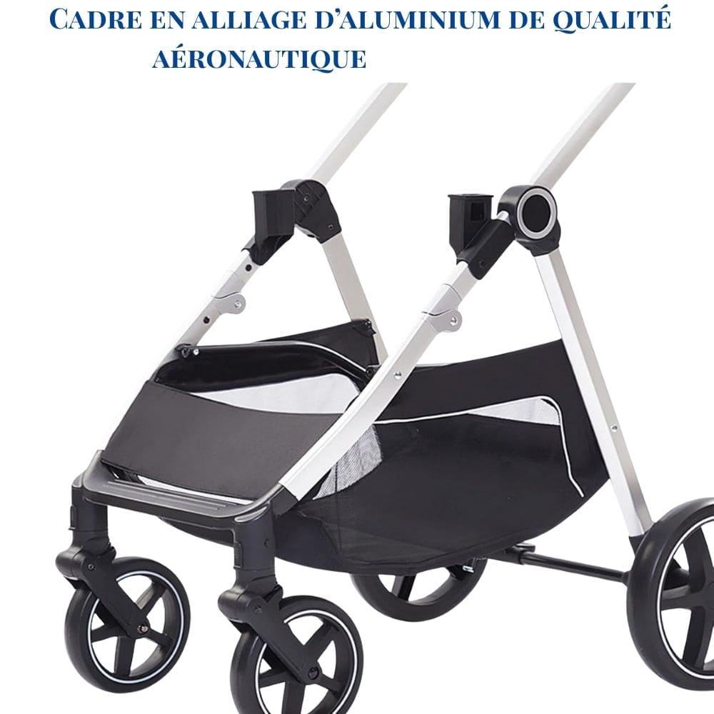 Poussette Pour Chien Grande Roue cadre en aliage aluminium aeronautique
