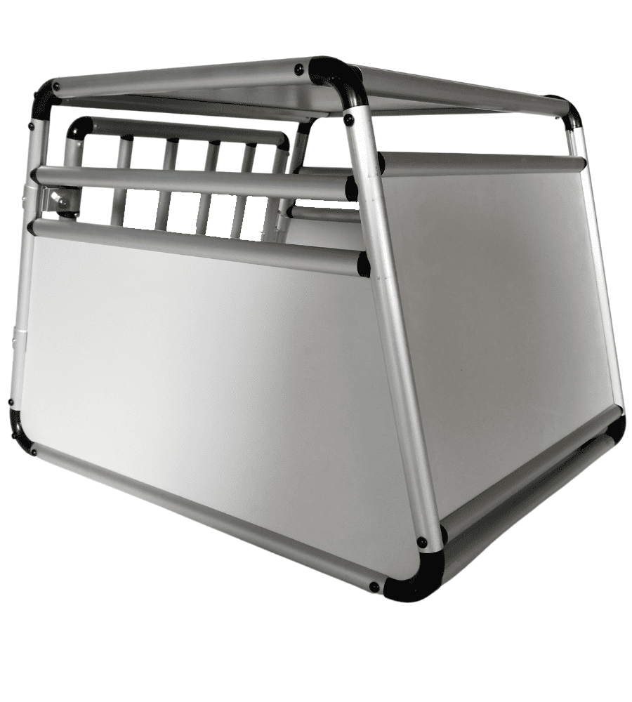 Cage Transport Chien XL Alu Tubes Ronds 