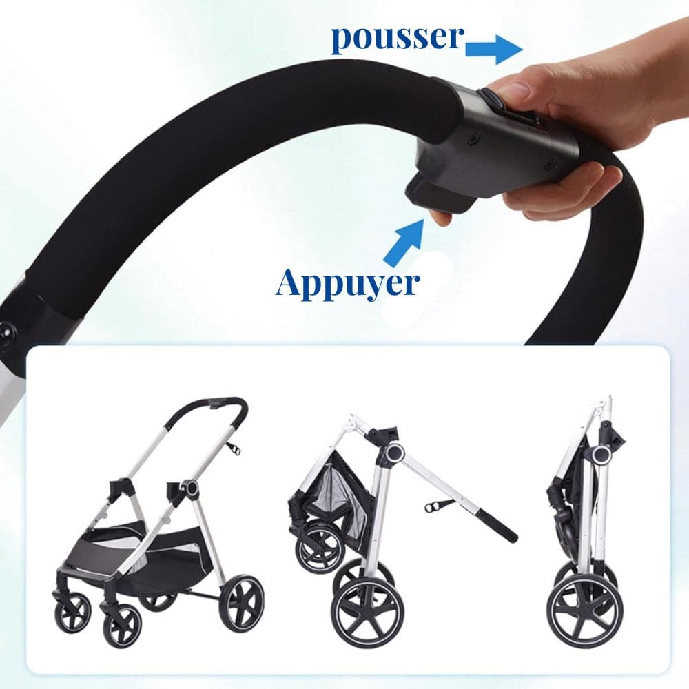 pliage rapide poussette chien grandes roues