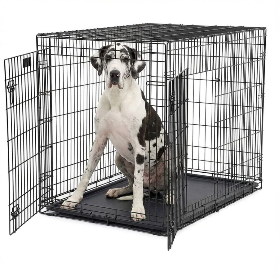 Cage Chien XXL Noire (121 cm)