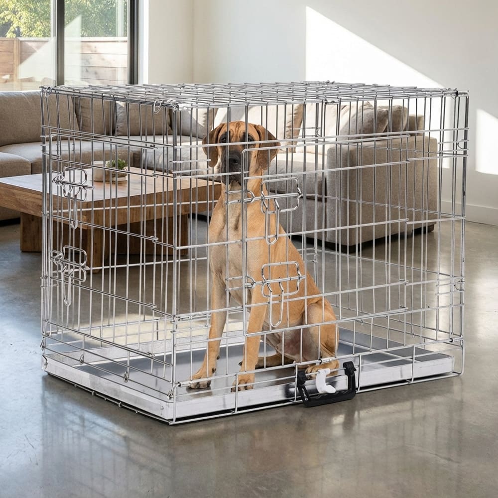 Cage transport chien géant XXL pliable rangement plat