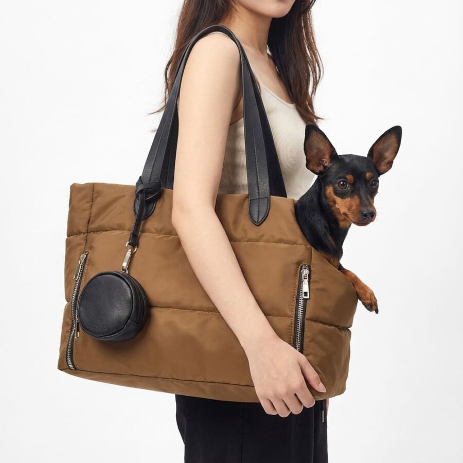 Sac de transport pour chien 5 kg fourrure chaude imperméable