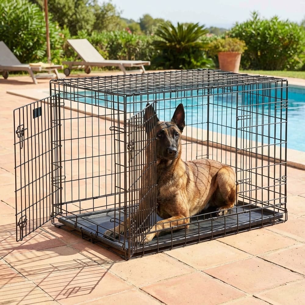 Cage L 2 portes verrous sécurité doubles