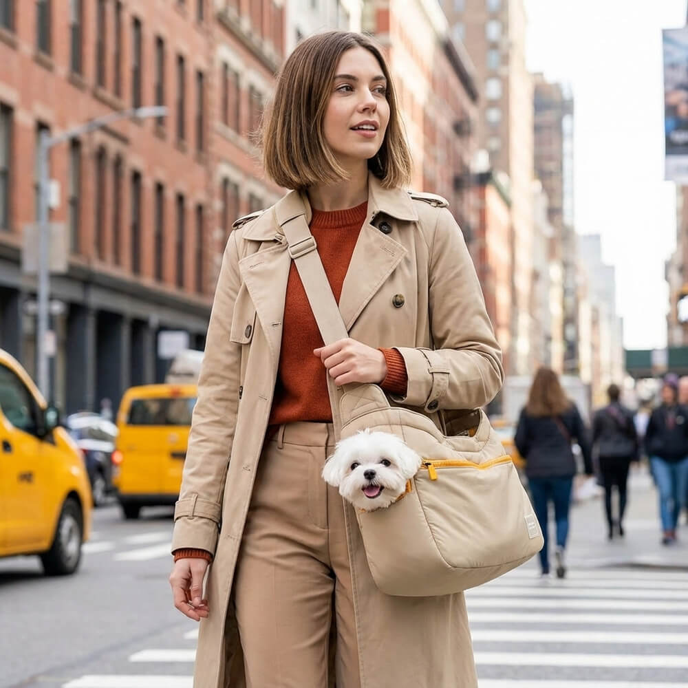 Sac de transport pour chien yorkshire shopping voyage vétérinaire
