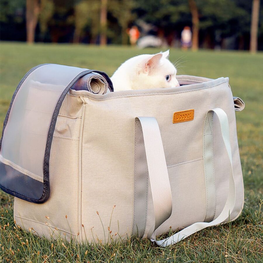 Sac Transport DODOPET DO-00 Taille L - Respirant Blanc Chien Chat