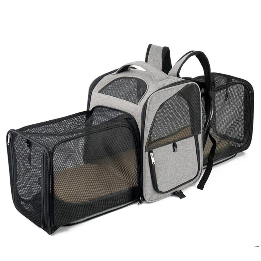Sac à dos chat 8 kg – Double extension avant et arrière, mesh respirant