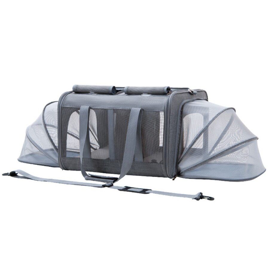 Sac de transport chien extensible jusqu'à 35 kg – Oxford et mesh respirant