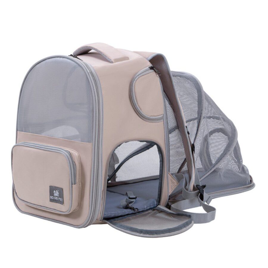 Sac à dos transport extensible DODOPET pour chats - Vert - Jusqu'à 12 kg