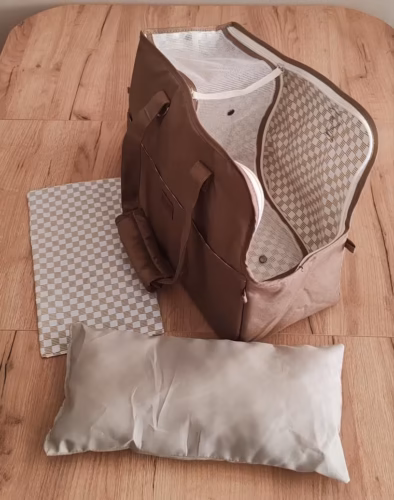 Sac de Transport Pour Chien Jusqu'à 5 kg en Toile Respirante avec Bandoulière photo review