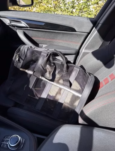 Sac Transport Chien Chat Mesh Respirant Taille L Rouge - Oxford 600D photo review