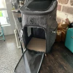 Photo avis – Sac à dos pour petit chien 8 kg – toile de lin, 27x27x43 cm, mesh