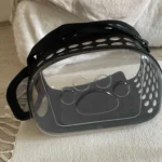 Sac Transport Chat Transparent Respirant Bandoulière - Vert S photo review