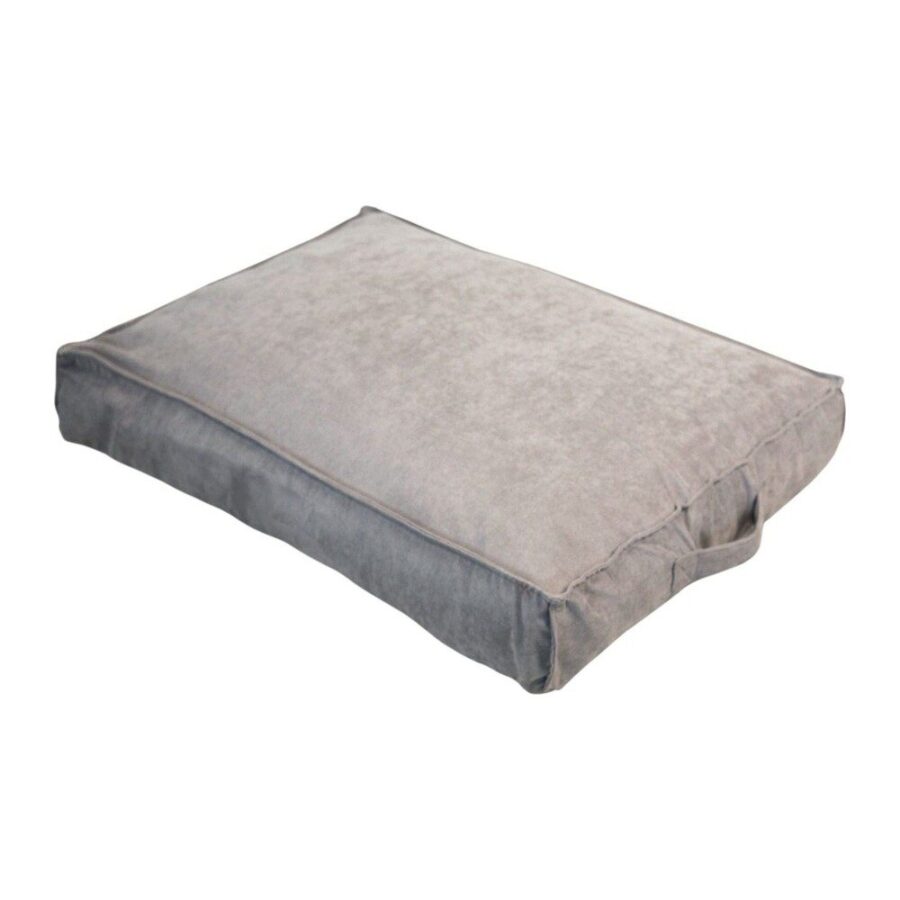 Coussin chien velours gris – photo 2