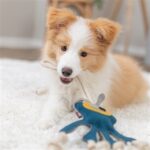 Jouet chien monstre cuir corde – photo 4