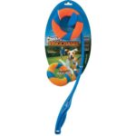 Lot balle Hol-ee Roller bleue et lanceur RingChaser pour chien – photo 2