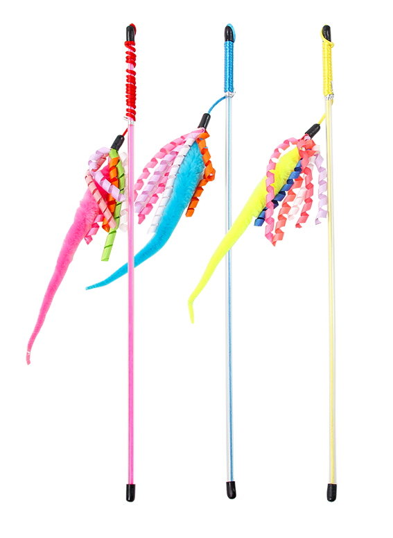Lot jouets chat cannes souris et serpent Pawise – photo 3
