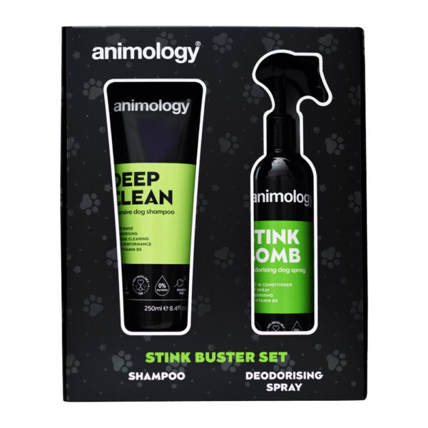 Lot shampoing Animology Stink Buster et brosses Wahl pour chien – photo 1