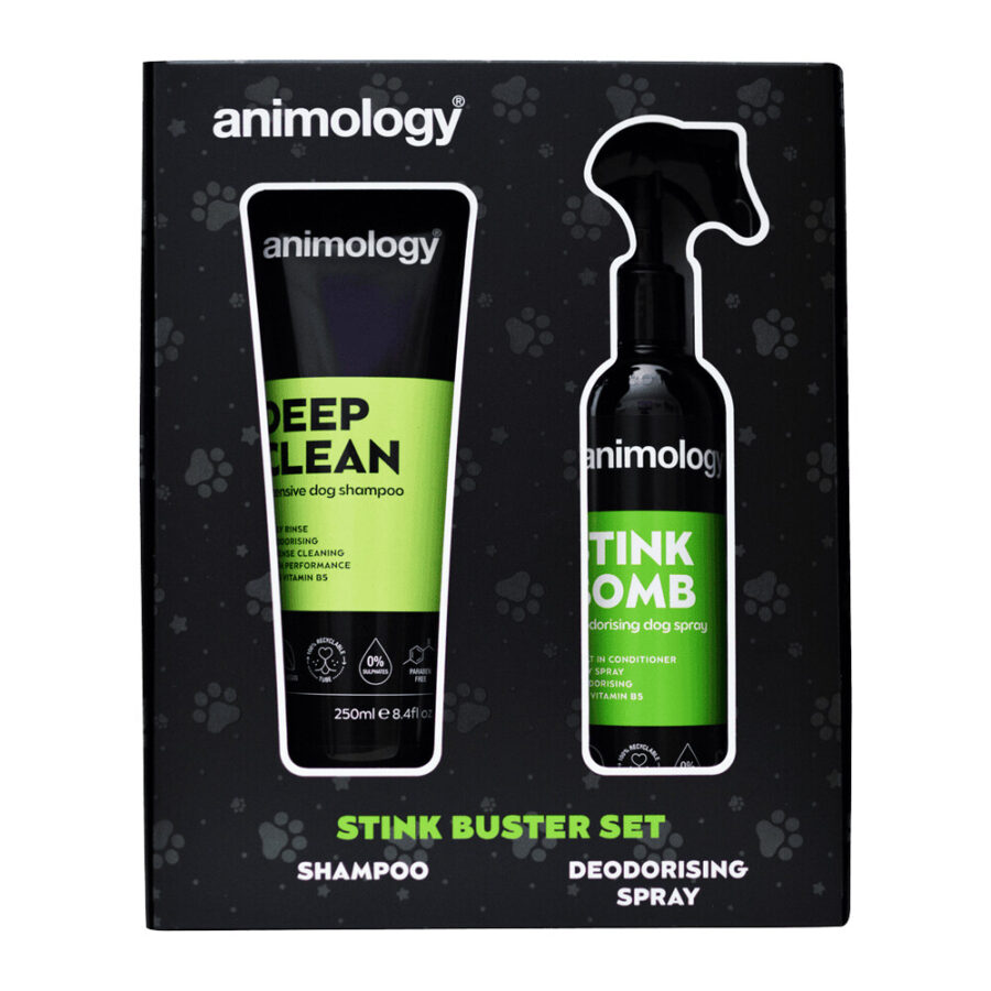 Lot shampoing Animology Stink Buster et brosses Wahl pour chien – photo 1