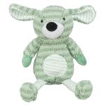 Peluche chien rayures verte – photo 1