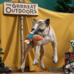 Peluche chien kayak pagaies – photo 2