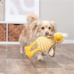 Peluche chien oiseau jaune – photo 3