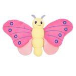 Peluche chien papillon rose – photo 1