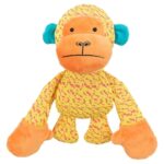 Peluche chien singe jaune orange – photo 1