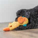 Peluche chien singe jaune orange – photo 4