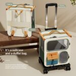 Sac de transport à roulettes pour 2 chats – photo 3